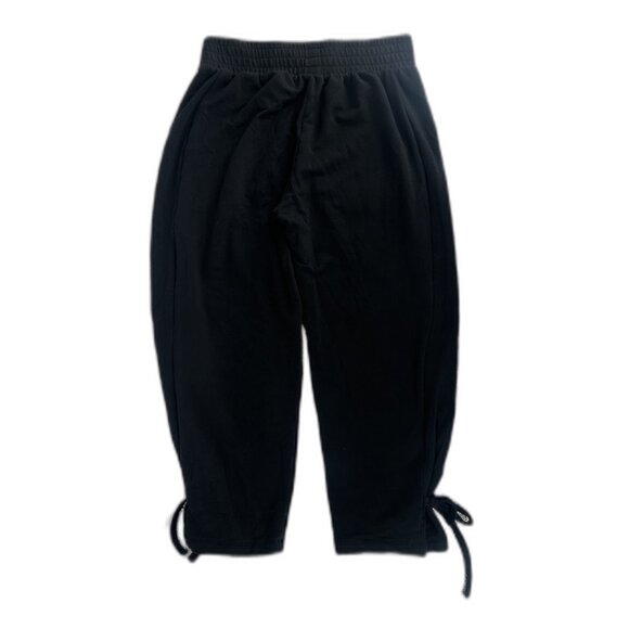 Nike Black Cropped Jogger Pants Side Tie Detail Size XS - Picture 6 of 6